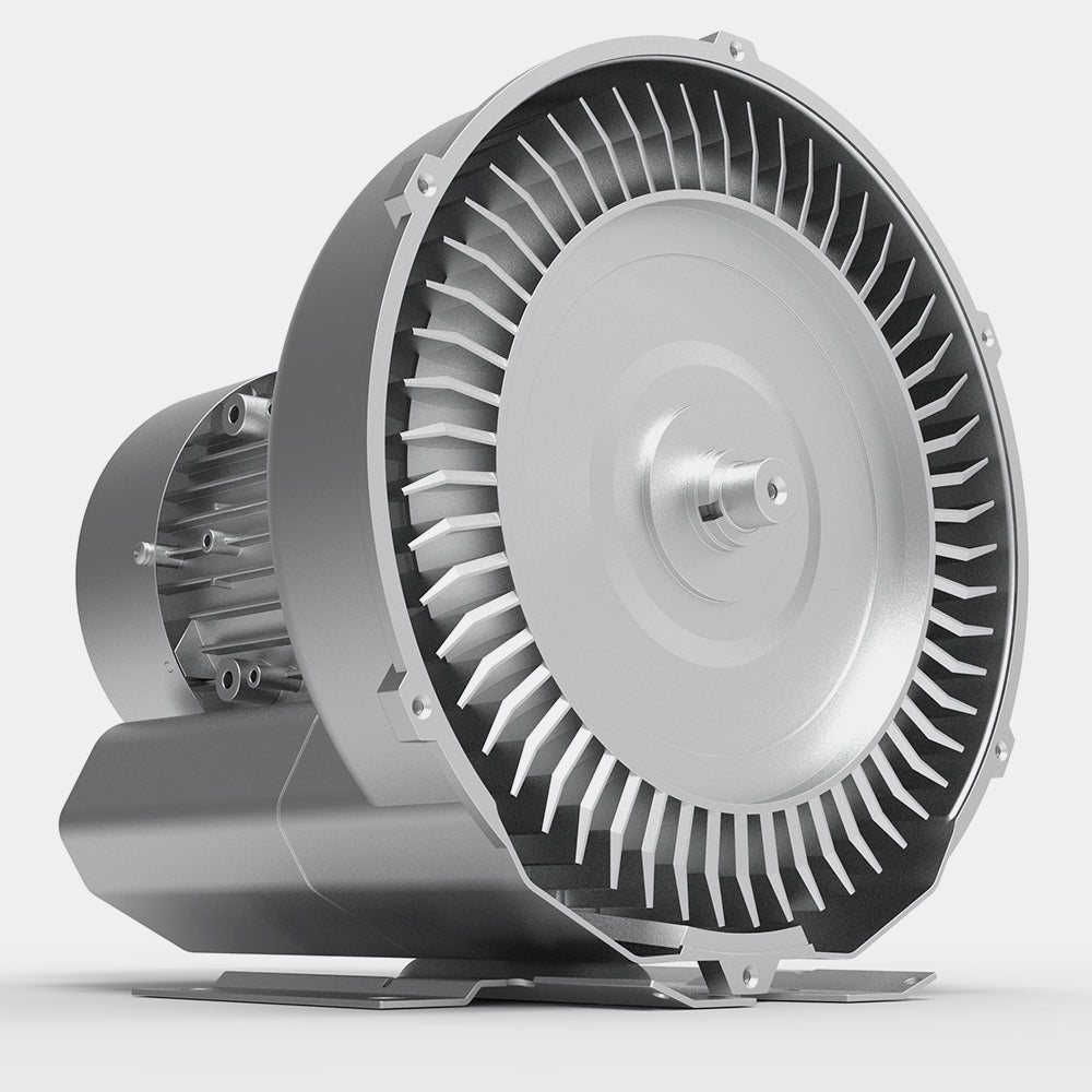 Open industrial air blower image